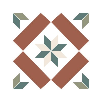 Carreau de ciment victorian molly 20×20