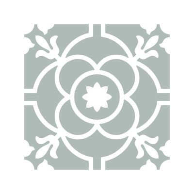 Carreau de ciment Tudor Greta Sage 20×20