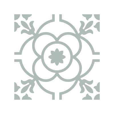 Carreau de ciment Tudor Mary Sage 20×20