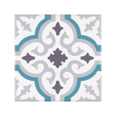 Carreau de ciment Orly Bleu 20×20