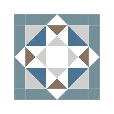 Carreau de ciment Floral Sage 20×20