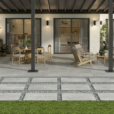 SLATEROCK GREY 60X60 NAT RECT B=1.44 M²